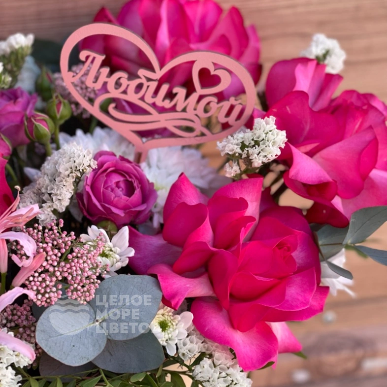 Композиция в шляпной коробке Романтика