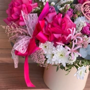 Композиция в шляпной коробке Романтика 1