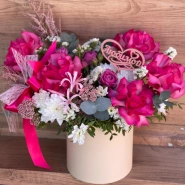 Композиция в шляпной коробке Романтика 0