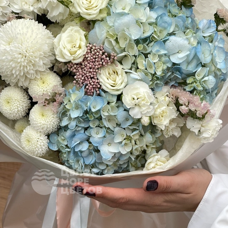 Букет голубая волна