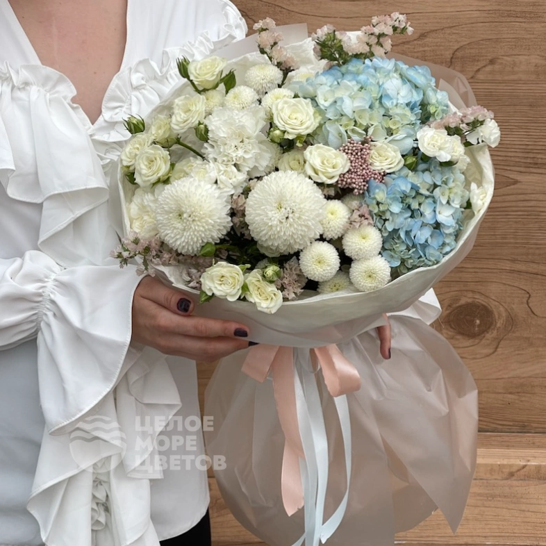 Букет голубая волна