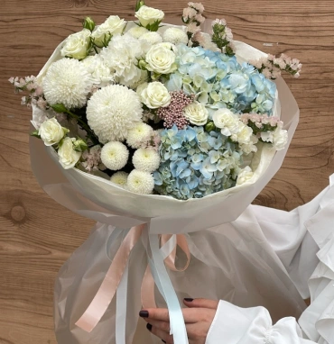 Букет голубая волна