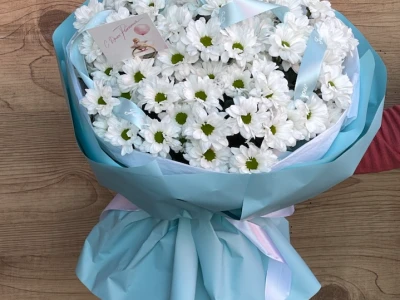 Букет «Полина» из хризантем 