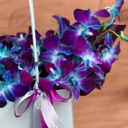 Сумочка с дендробиумом Ультрафиолет 3