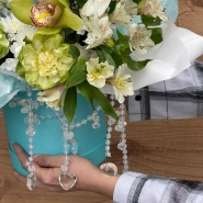 Композиция в шляпной коробке Морской прибой 3