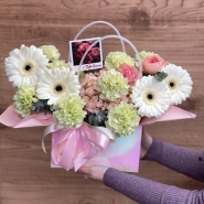 Композиция в сумочке Фисташковый десерт 0