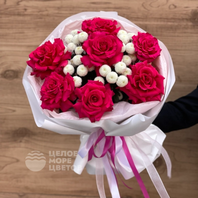 Букет малиновый йогурт