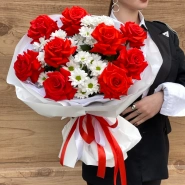 Букет клубника со сливками 0