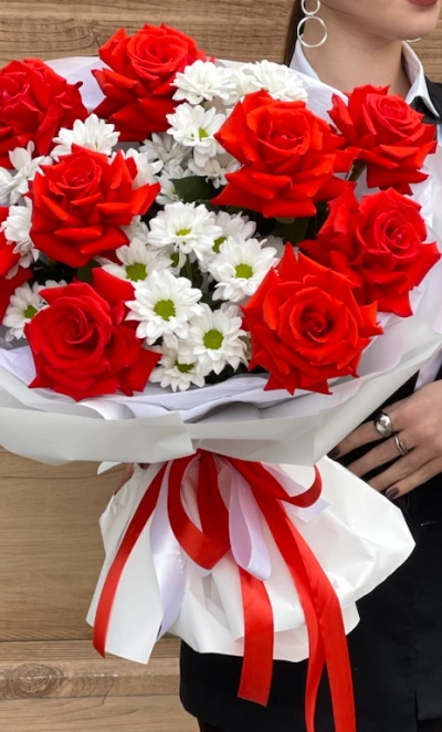 Букет клубника со сливками