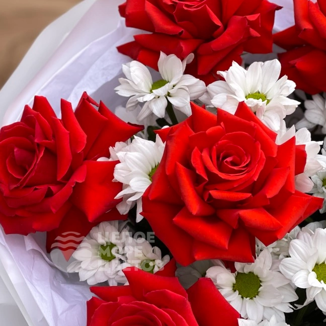 Букет клубника со сливками