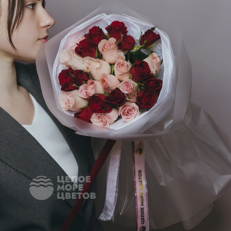 букет из роз 25 штдля любимой