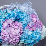 Корзина с гортензиями для самой любимой  1