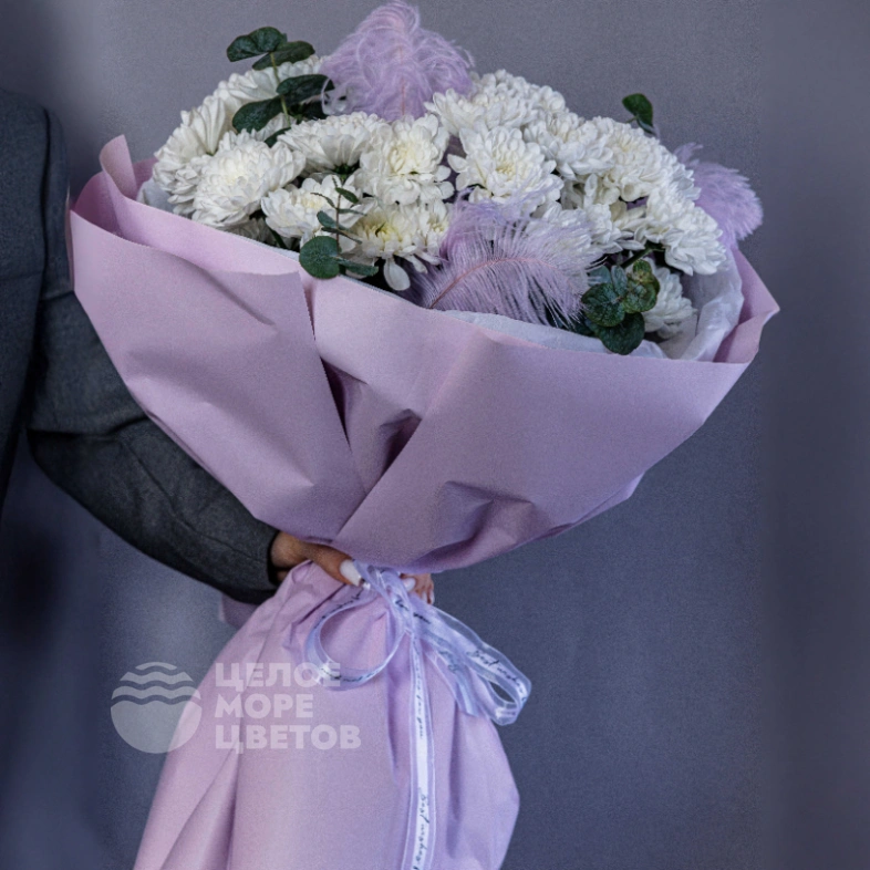 Букет из хризантем &laquo;Нежный ангел&raquo;