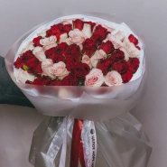 Букет из 51 кенийской розы  3