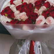 Букет из 51 кенийской розы  1