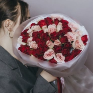 Букет из 51 кенийской розы  0