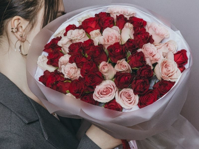 Букет из 51 кенийской розы 
