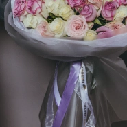 Букет из нежных розочек 51 шт 1