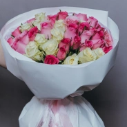 Букет из розы кения 51 &laquo;Розовое чудо&raquo; 1