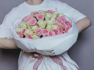 Букет из нежно розочек «Любаша»