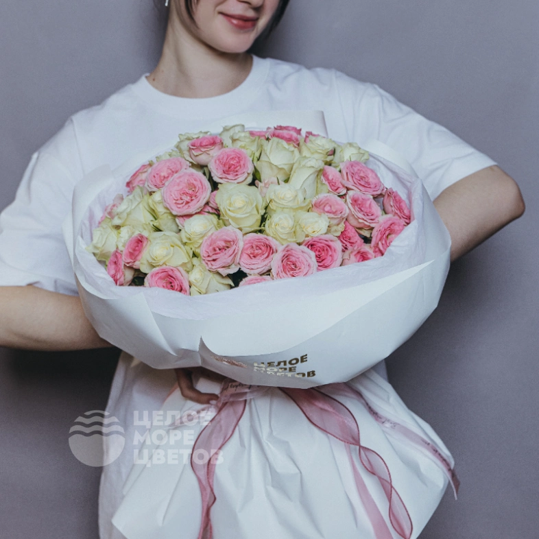 Букет из нежно розочек &laquo;Любаша&raquo;