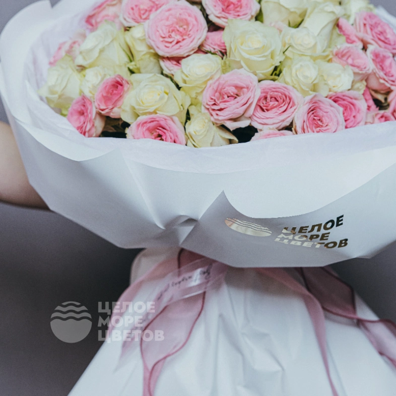 Букет из нежно розочек &laquo;Любаша&raquo;