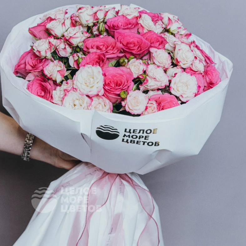 Букет из роз &laquo;Фламинго&raquo;