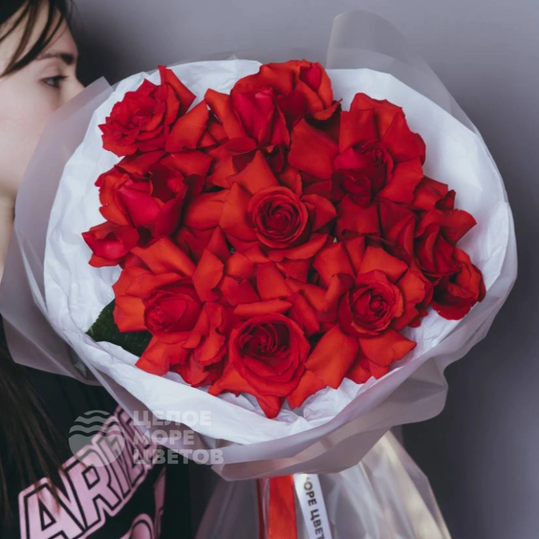 Букет из 9 французских роз Нина 