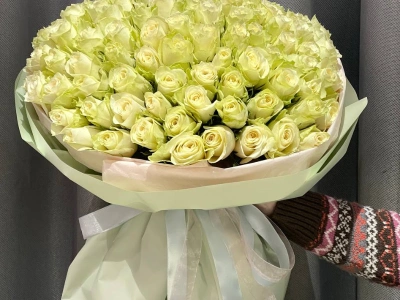 101 белая роза 