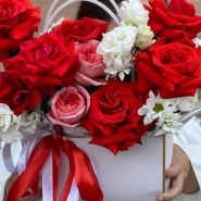 Композиция с французской розой Нина  3