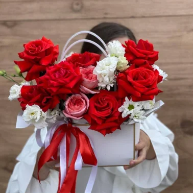 Композиция с французской розой Нина 