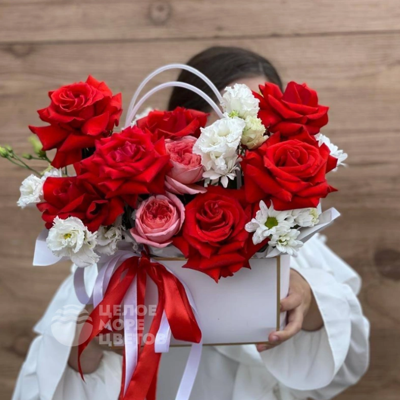 Композиция с французской розой Нина 