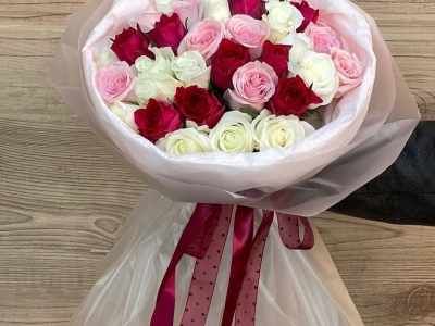 Букет из кенийской розочки 35 шт 