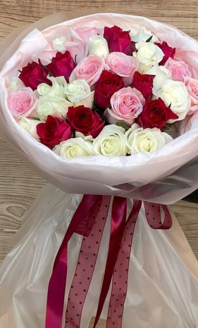 Букет из кенийской розочки 35 шт 