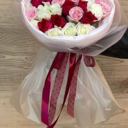 Букет из кенийской розочки 35 шт  3