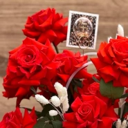 Композиция с французской розой  1