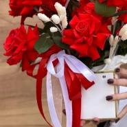 Композиция с французской розой  3