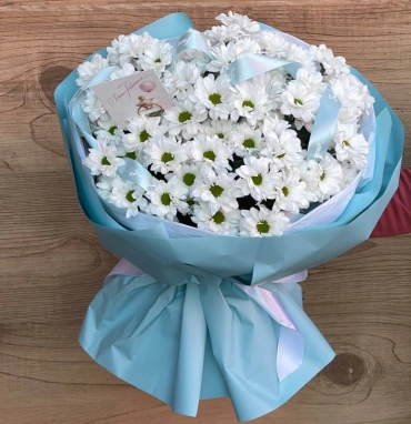 Букет из 7 веточек хризантем 