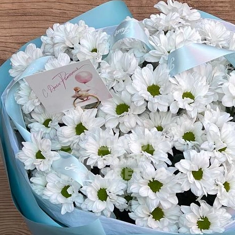 Букет из 7 веточек хризантем 