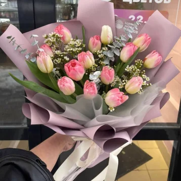 Букет с тюльпанами «Очарование»