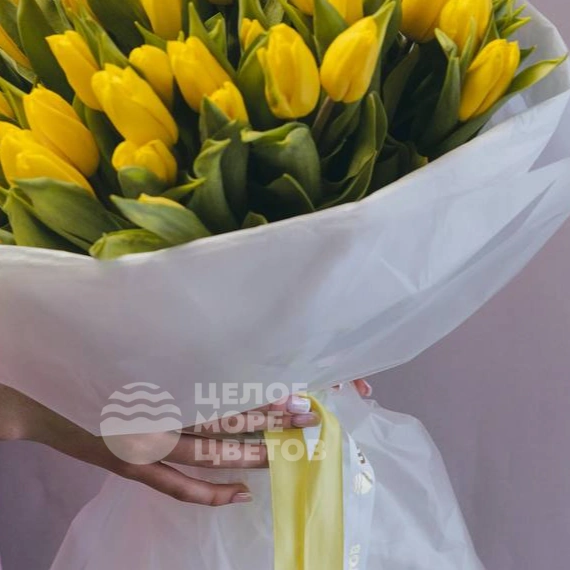 Букет из 51 тюльпана 