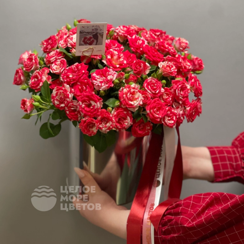 Композиция Файрворкс в металлическом кашпо