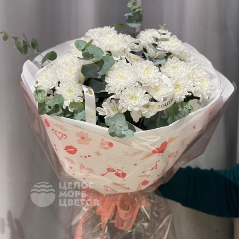 Букет из хризантем &laquo;Светлая искра&raquo;