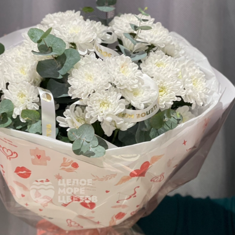 Букет из хризантем &laquo;Светлая искра&raquo;