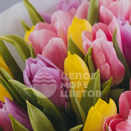Букет из тюльпанов микс &laquo;Аромат любви&raquo;