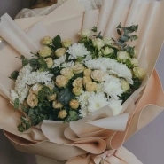Авторский букет-гигант &laquo;Кремовый пирог&raquo; 4