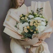 Авторский букет-гигант &laquo;Кремовый пирог&raquo; 1