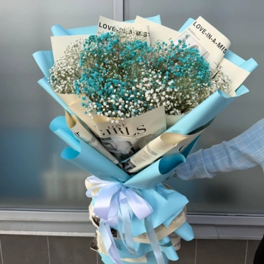 Букет-гигант из гипсофилы