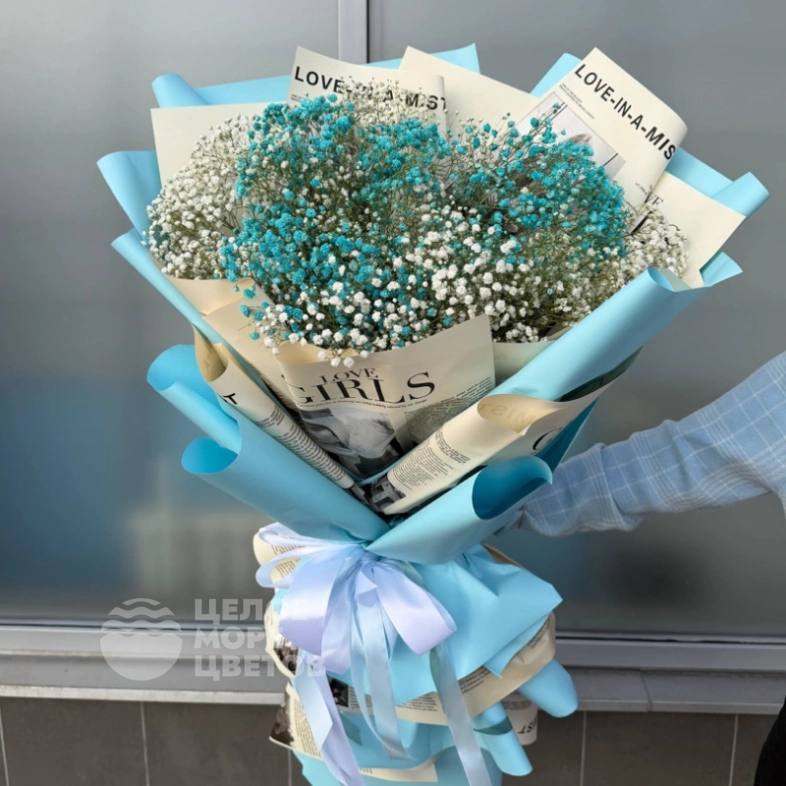 Букет-гигант из гипсофилы