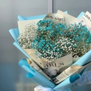 Букет-гигант из гипсофилы 1